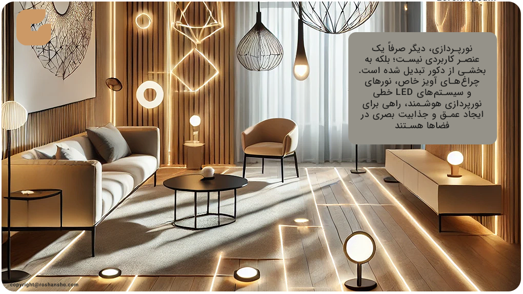 نورپردازی هوشمند و دوستدار چشم در طراحی اتاق کار