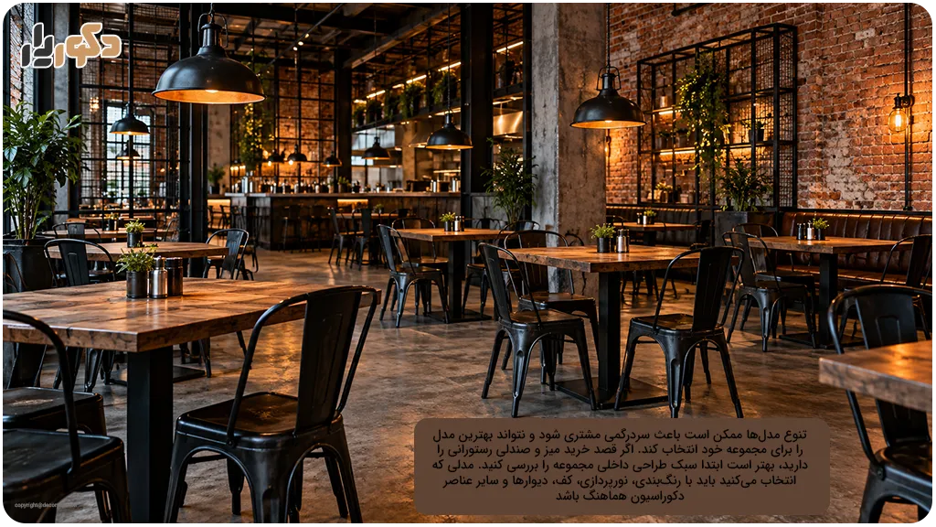  بهترین مدل‌ها برای خرید میز و صندلی رستورانی