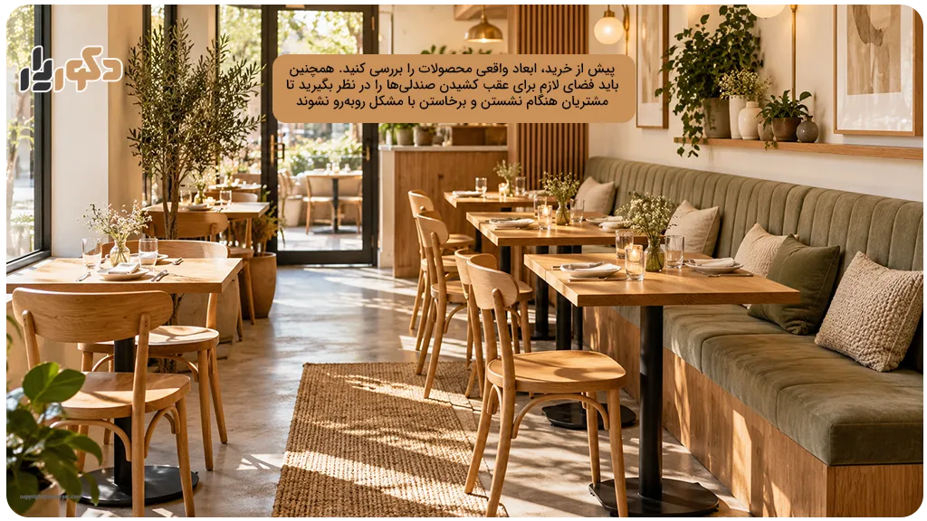 چه میز و صندلیهایی برای رستوران کوچک مناسب هستند