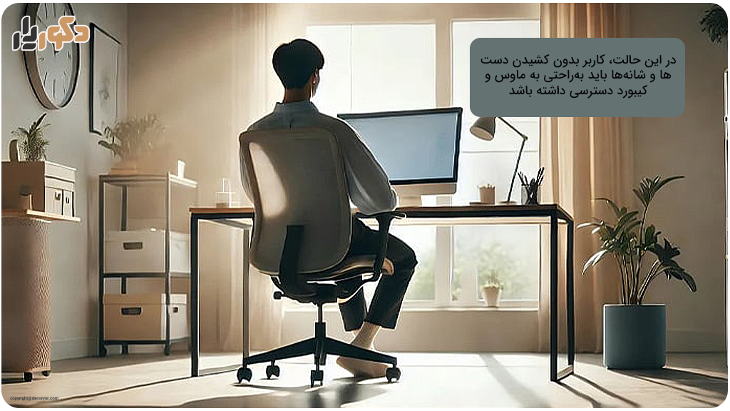 چیدمان صحیح وسایل روی میز کار