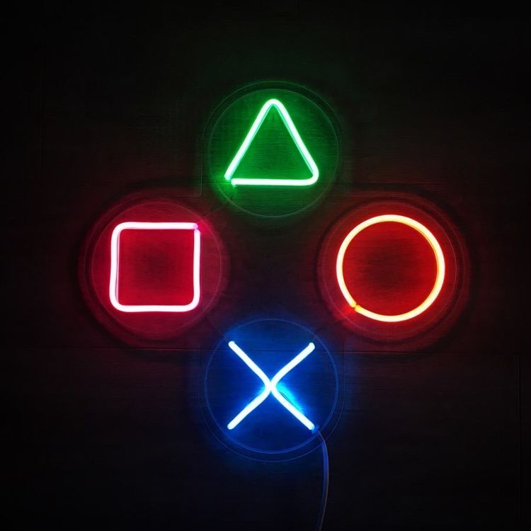 خرید تابلو نئون اشکال هندسی