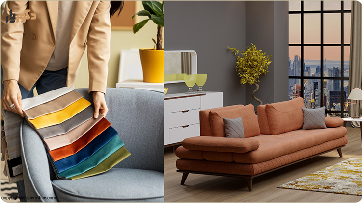 مبل اداری پارچه‌ای برای استارتاپ‌ها